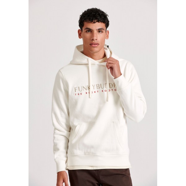 Funky Buddha Hoodie Ανδρικό (FBM010-006-06-OFF-WHITE)