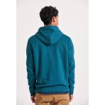 Funky Buddha Ανδρικό Φούτερ Με Κουκούλα (FBM010-006-06-TEAL)