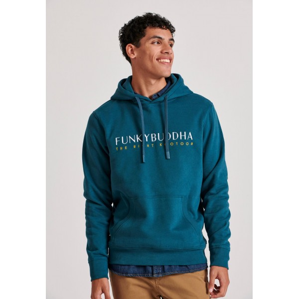 Funky Buddha Hoodie Ανδρικό (FBM010-006-06-TEAL)