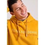 Funky Buddha Ανδρικό Φούτερ Με Κουκούλα (FBM010-006-06-YELLOW-MUSTARD)