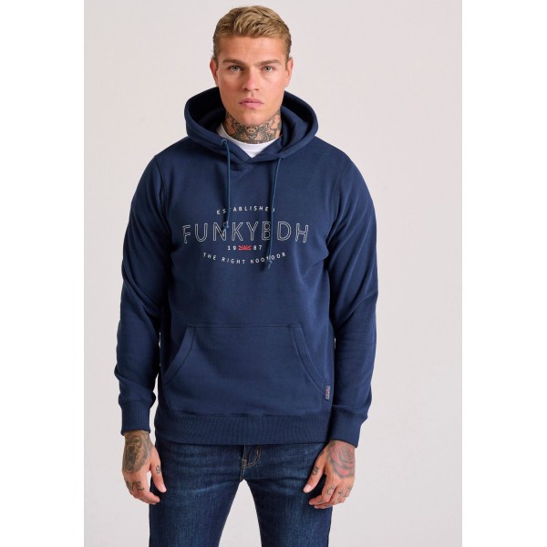 Funky Buddha Ανδρικό Φούτερ Με Κουκούλα (FBM010-009-06-NAVY)