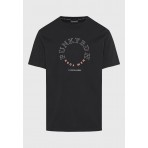 Funky Buddha Ανδρικό T-Shirt Μαύρο