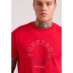 Funky Buddha Ανδρικό T-Shirt Κόκκινο