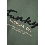 Funky Buddha Ανδρικό Φούτερ με Κουκούλα Πράσινο