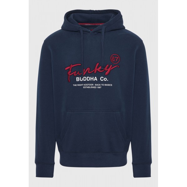 Funky Buddha Hoodie Ανδρικό (FBM010-013-06-NAVY)