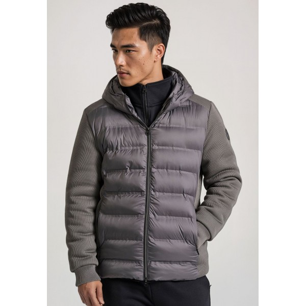 Funky Buddha Μπουφάν Puffer Ανδρικό (FBM010-014-01-GREY)