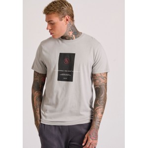 Funky Buddha T-Shirt Ανδρικό (FBM010-015-04-GREY)