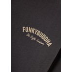 Funky Buddha Ανδρική Ζακέτα Ανθρακί