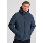 Funky Buddha Ανδρικό Μπουφάν Softshell Μπλε