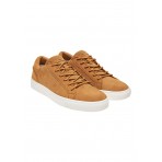 Funky Buddha Ανδρικά Suede Sneakers Κάμελ, Λευκά