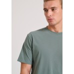 Funky Buddha Ανδρικό Κοντομάνικο T-Shirt Πράσινο