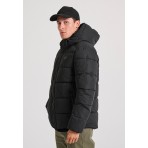 Funky Buddha Ανδρικό Puffer Μπουφάν Μαύρο