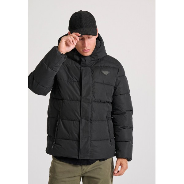 Funky Buddha Μπουφάν Puffer Ανδρικό (FBM010-034-01-BLACK)