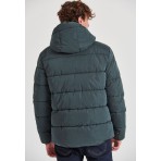 Funky Buddha Ανδρικό Puffer Μπουφάν Κυπαρισσί