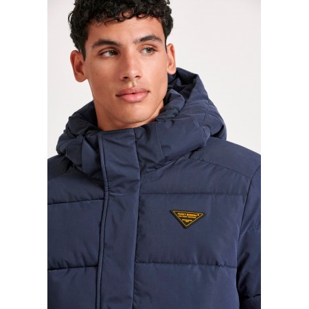 Funky Buddha Ανδρικό Puffer Μπουφάν Μπλε Σκούρο