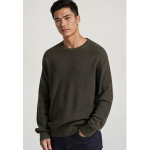 Funky Buddha Ανδρικό Πλεκτό Με Λαιμόκοψη (FBM010-035-09-KHAKI-MEL)