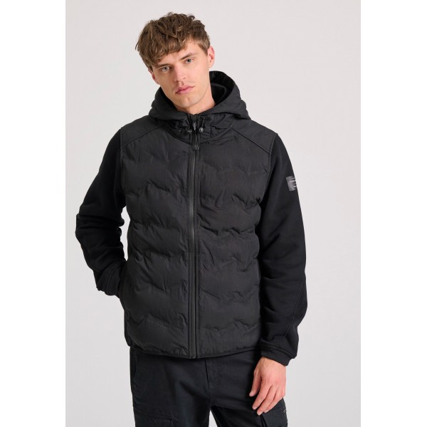 Funky Buddha Μπουφάν Puffer Ανδρικό (FBM010-050-01-ANTHRACITE)