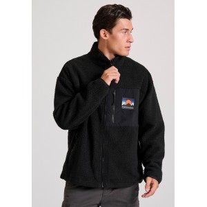 Funky Buddha Ζακέτα Fleece Ανδρική (FBM010-056-06-BLACK)