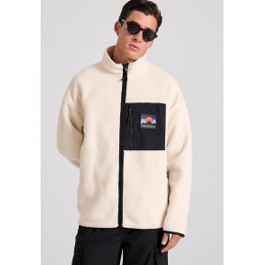 Funky Buddha Ζακέτα Fleece Ανδρική (FBM010-056-06-OFF-WHITE)