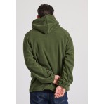 Funky Buddha Ανδρικό Fleece Φούτερ με Κουκούλα Μπλε Σκούρο