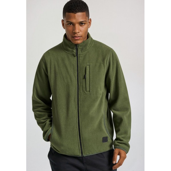 Funky Buddha Ζακέτα Fleece Ανδρική (FBM010-060-06-GREEN)