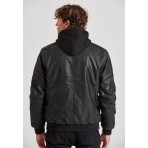 Funky Buddha Ανδρικό Bomber Τζάκετ (FBM010-061-01-BLACK)