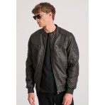 Funky Buddha Ανδρικό Bomber Τζάκετ (FBM010-061-01-BROWN)