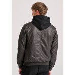 Funky Buddha Ανδρικό Bomber Τζάκετ (FBM010-061-01-BROWN)