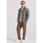 Funky Buddha Ανδρικό Πουκάμισο Casual (FBM010-081-05-GREY)