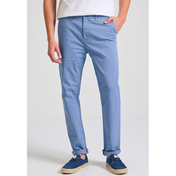 Funky Buddha Ανδρικό  Παντελόνι Chino (FBM011-001-02-SMOKE-BLUE)