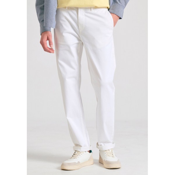 Funky Buddha Παντελόνι Chino Ανδρικό (FBM011-001-02-WHITE)