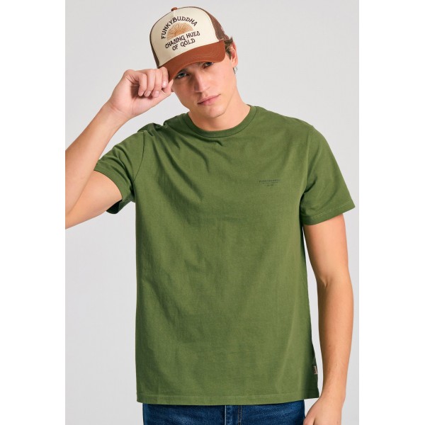 Funky Buddha T-Shirt Ανδρικό (FBM011-001-04-KHAKI)