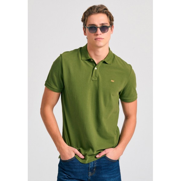 Funky Buddha Polo Ανδρικό (FBM011-001-11-KHAKI)