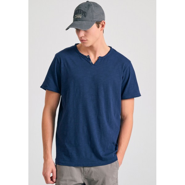 Funky Buddha T-Shirt Ανδρικό (FBM011-004-04-NAVY)