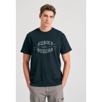 Funky Buddha Ανδρικό Κοντομάνικο T-Shirt Μαύρο