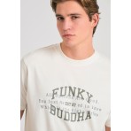 Funky Buddha Ανδρικό Κοντομάνικο T-Shirt Λευκό