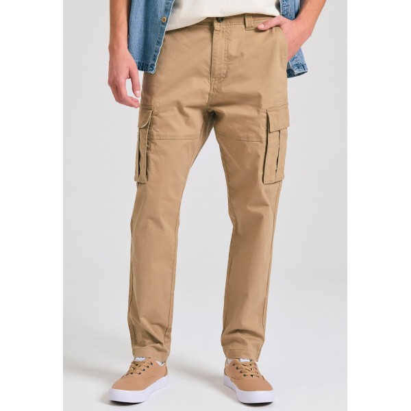 Funky Buddha Tapered Fit Παντελόνι Cargo Ανδρικό (FBM011-037-02-SAND)