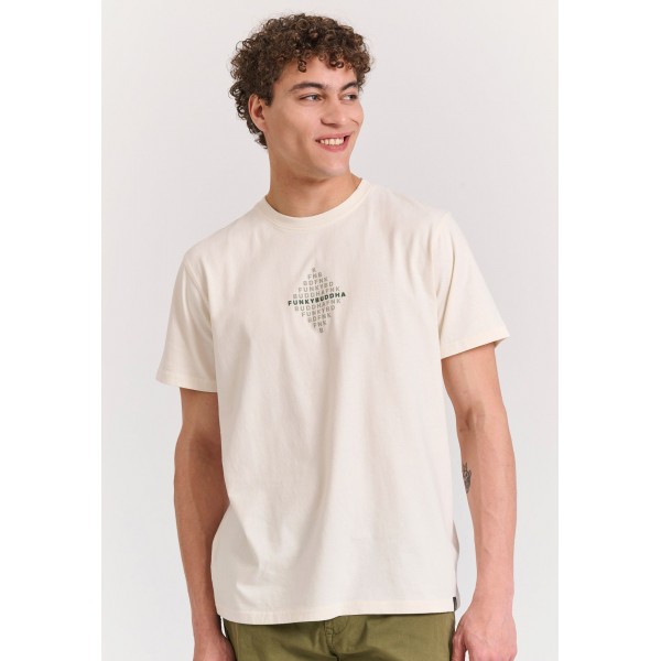 Funky Buddha T-Shirt Ανδρικό (FBM011-048-04-OFF-WHITE)