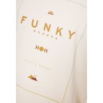 Funky Buddha Ανδρικό Κοντομάνικο T-Shirt Εκρού