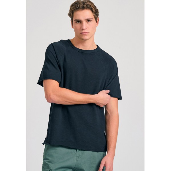 Funky Buddha Relaxed Fit T-Shirt Ανδρικό (FBM011-344-04-BLACK)