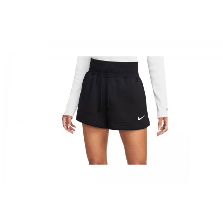 Nike Sportswear Phoenix Fleece Γυναικείο Αθλητικό Σορτσάκι Μαύρο