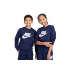 Nike Sportswear Club Fleece Μακρυμάνικο Φούτερ Μπλε Σκούρο