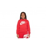 Nike Sportswear Club Fleece Παιδικό Μακρυμάνικο Φούτερ Κόκκινο