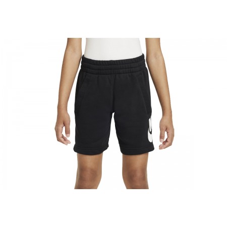 Nike Sportswear Club Fleece Παιδική Αθλητική Βερμούδα Μαύρη