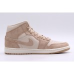 Jordan Air 1 Mid SE Παπούτσια Μπεζ, Καφέ, Εκρού