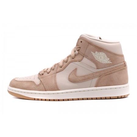 Jordan Air 1 Mid SE Παπούτσια Μπεζ, Καφέ, Εκρού