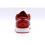 Jordan Air 1 Low Special Edition Ανδρικά Sneakers Μπορντό, Λευκά