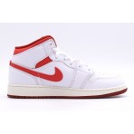 Jordan Air 1 Dune Red Mid Παπούτσια Λευκά, Κόκκινα