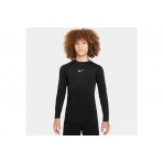 Nike Pro Dri-Fit Παιδική Ισοθερμική Μακρυμάνικη Μπλούζα Μαύρη