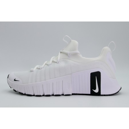 Nike Free Metcon 6 Ανδρικά Αθλητικά Παπούτσια Γυμναστηρίου - Προπόνησης Λευκά, Μαύρα